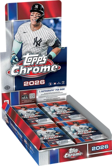 2026 Topps Chrome MLB Baseball Factory Sealed Hobby Box