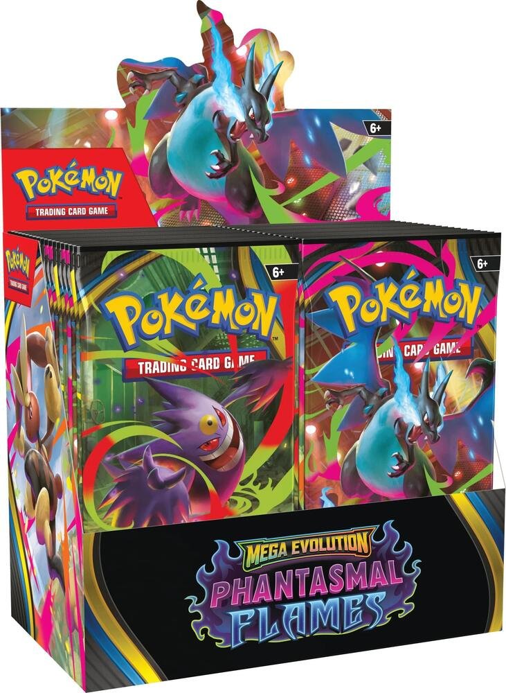 70851712614777_654137_in_1000x1000_816f38df-0ff4-4dc7-a80a-ab3b7fb1b02b.jpg Pokémon Phantasmal Flames Booster Box ME02 36 Packs English - Image 1
